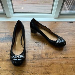 Coach Patent Leather Black Shoes